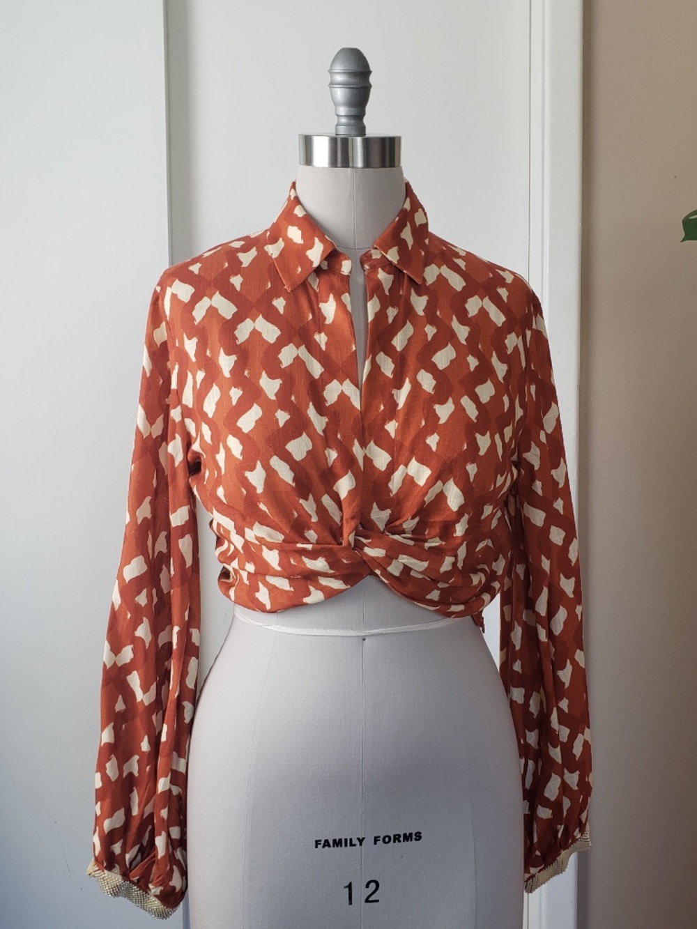 Zara Boho Beaded Top Size Small NEW!